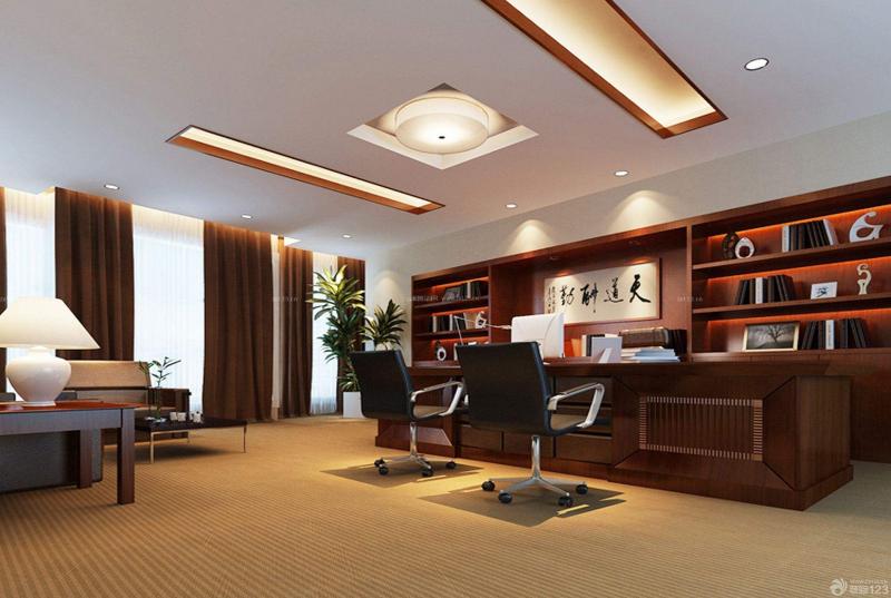 上海中式办公室装修布局设计风格