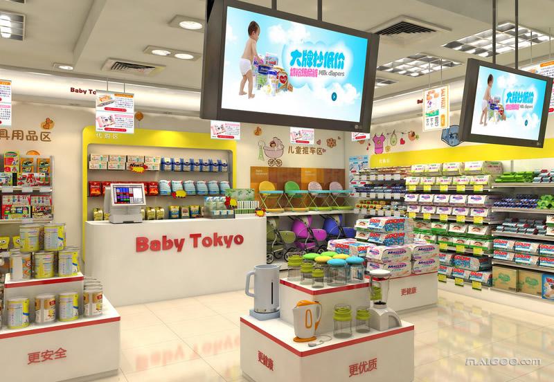 上海母婴店装修设计效果图