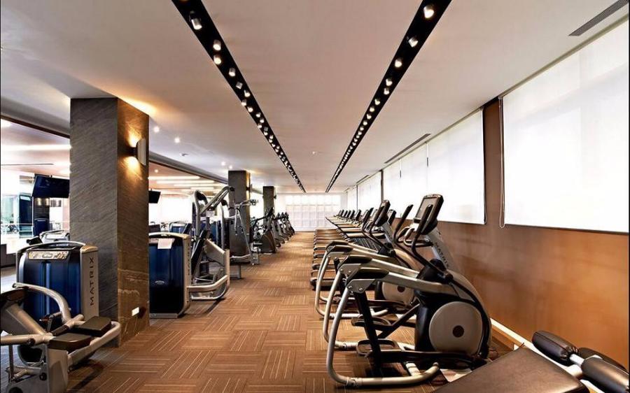 [E781]上海健身房装修设计图的空间分部要合理