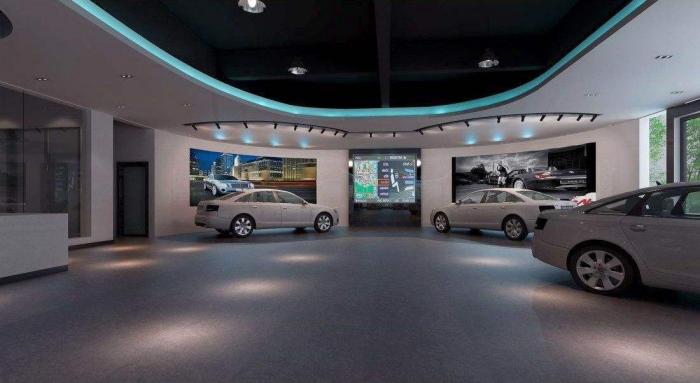 汽车展厅装修设计运用数字多媒体设备