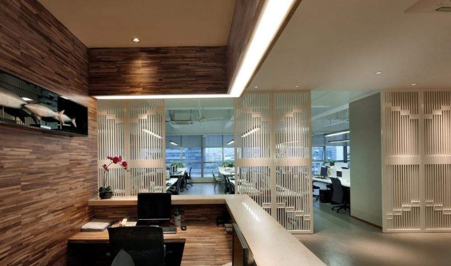 大型办公室空间装修设计，“隔断”起画龙点晴作用，安全、清洁能力是关键！