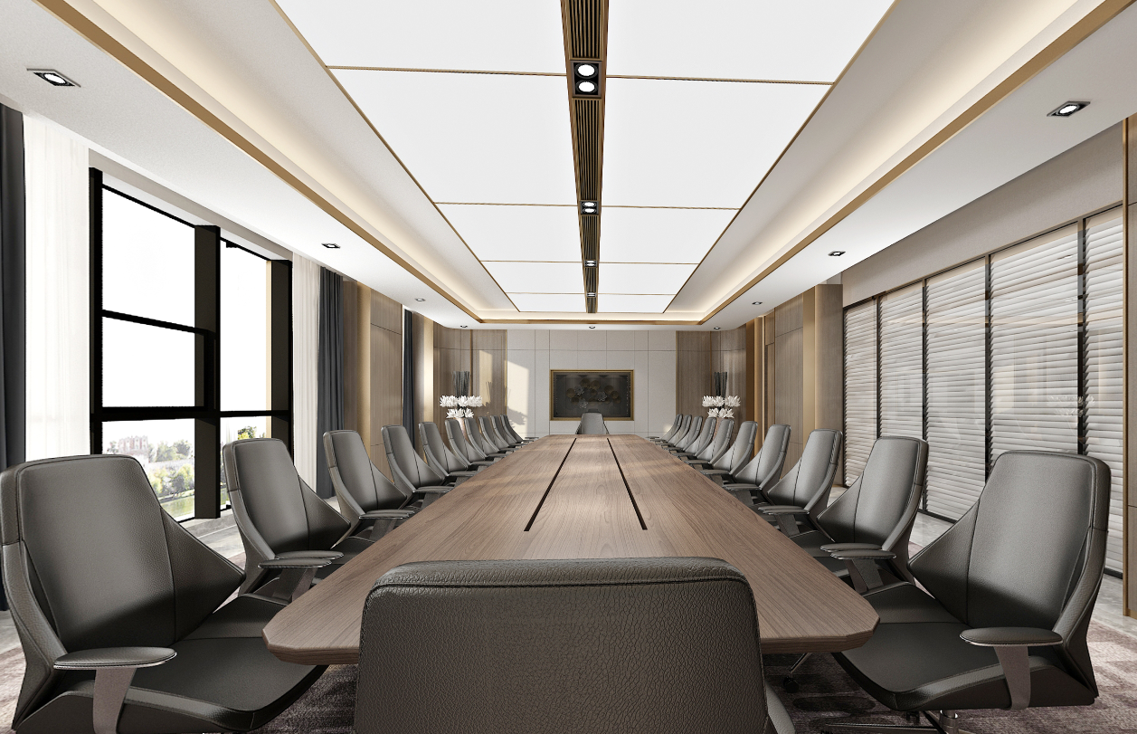 会议室办公区装修设计VR360全景